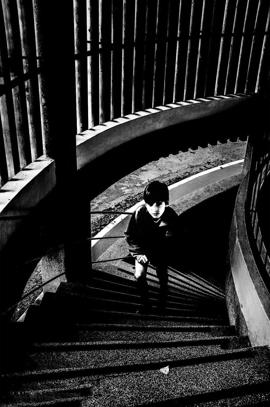 Boy on a stairway in Palma